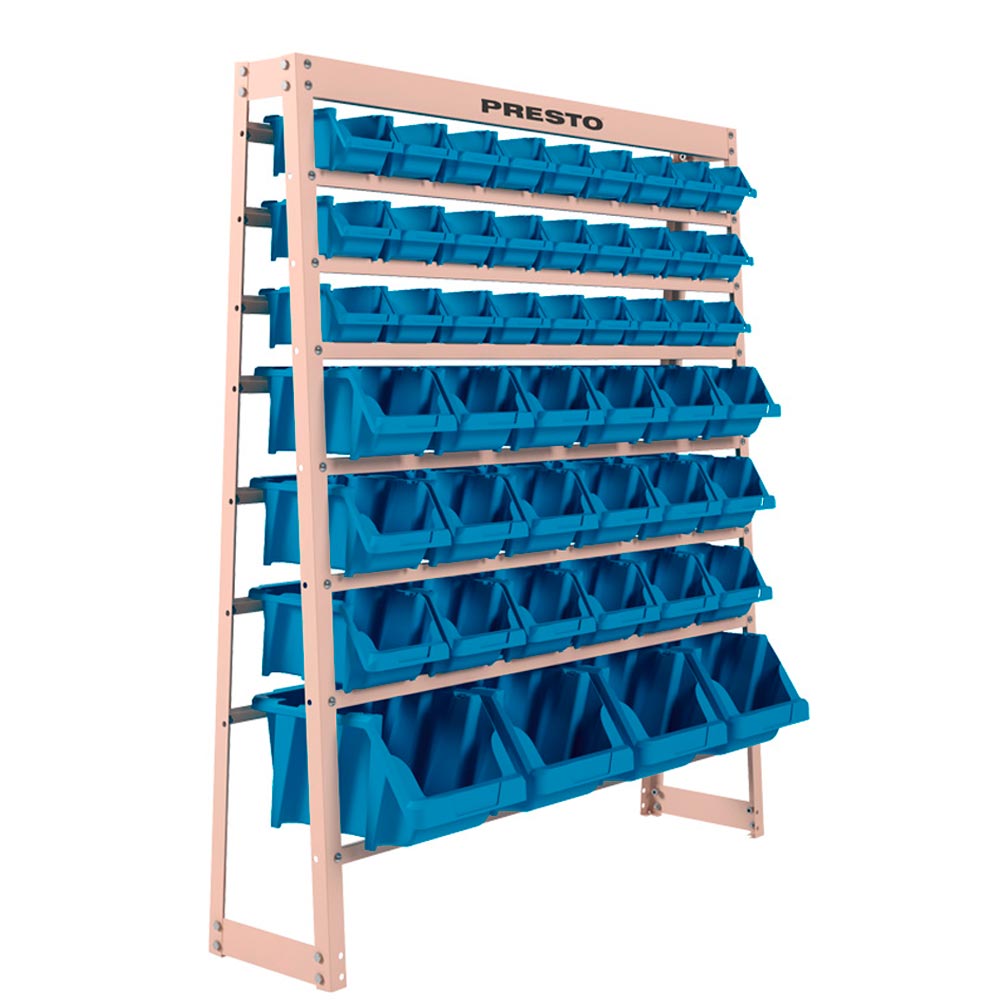 Kit Estante Pratica Com 49 Azul 93016 Presto