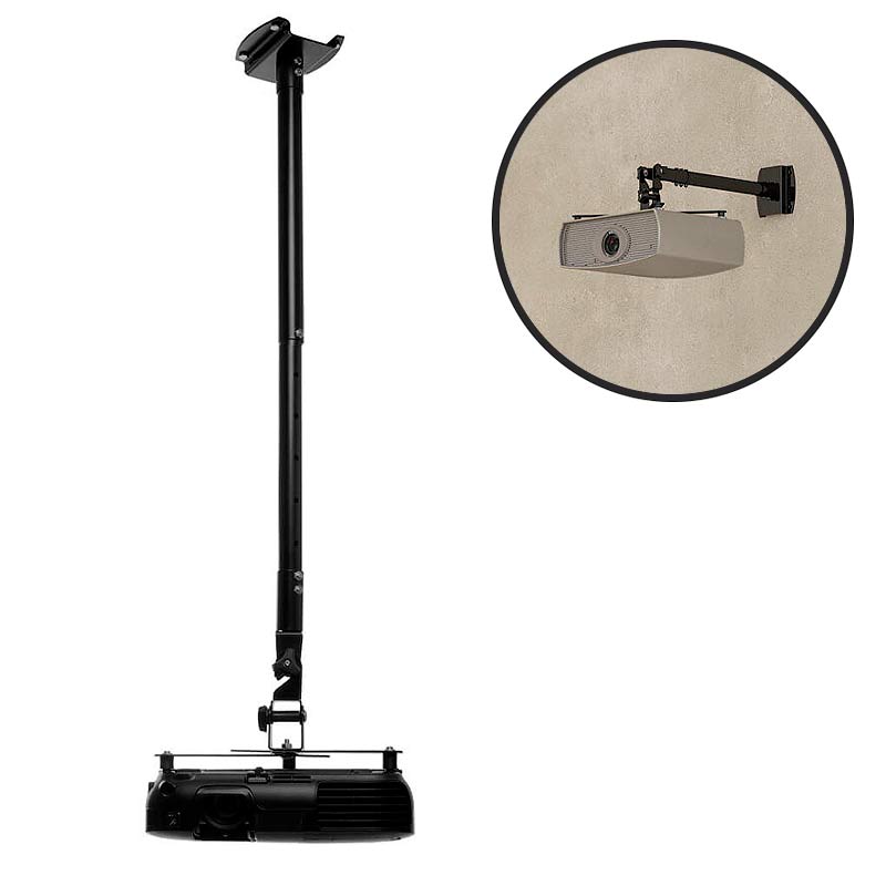 Suporte de Parede e Teto para Projetor Preto SBRP756 BRASFORMA