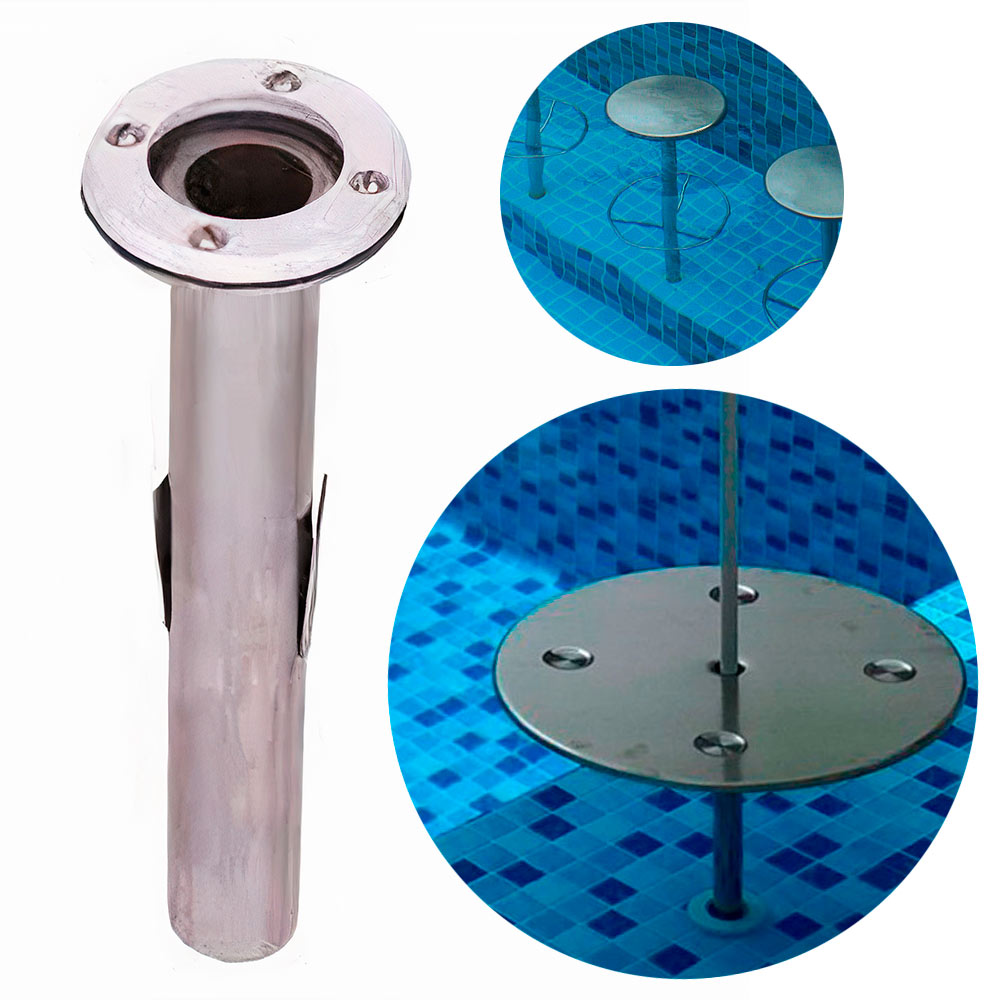 Chumbador Inox para Banco e Mesa de Piscina e Bar Molhado EVALD