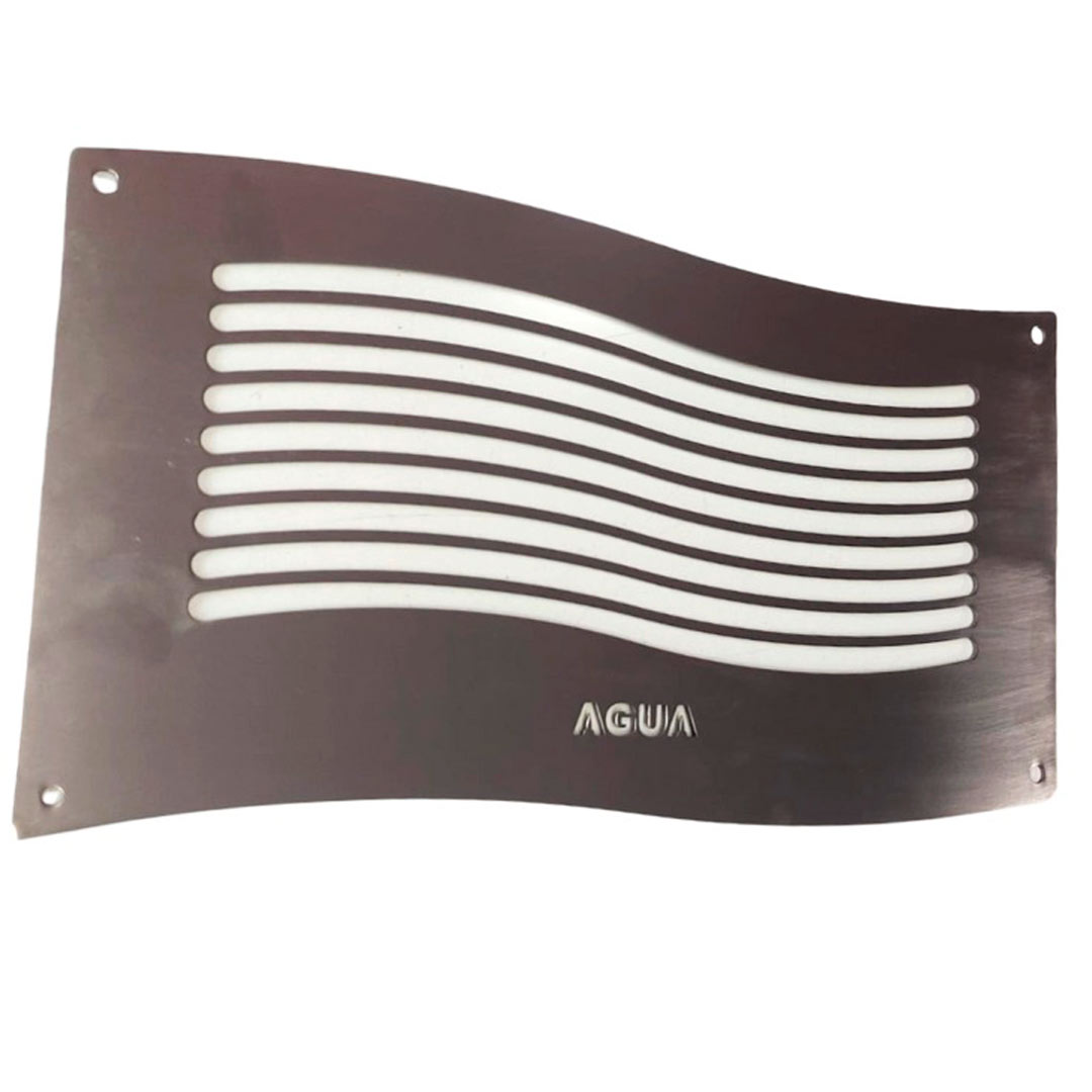 Visor em Inox para Leitura de Água 37 x 9 CM EVALD