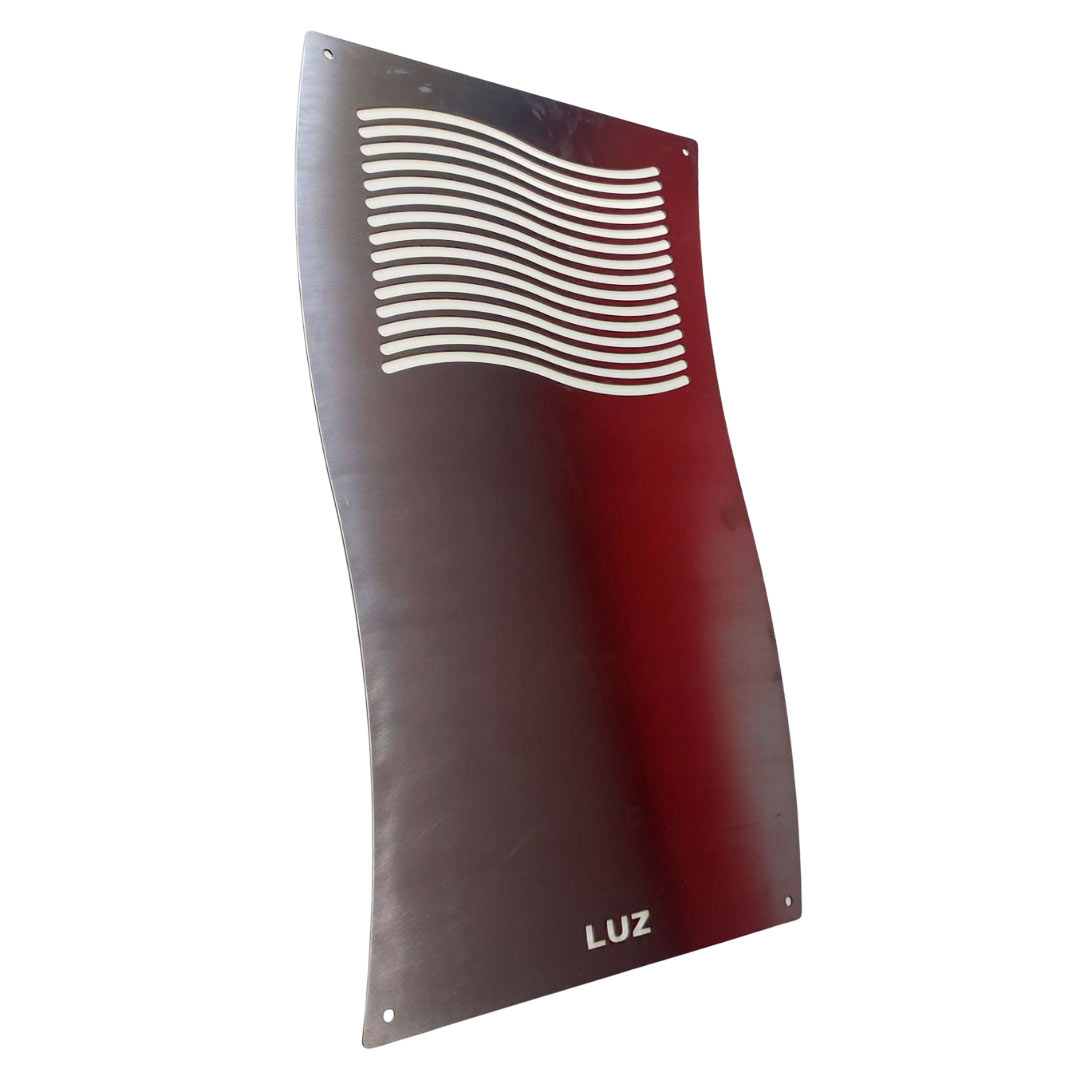 Visor em Inox para Leitura de Energia 60 x 35 CM EVALD