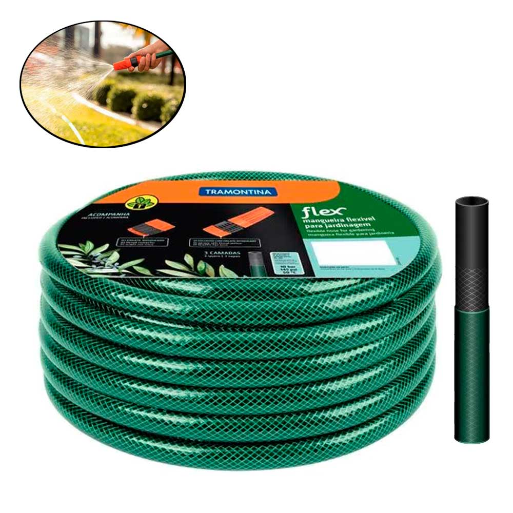 Mangueira Jardim 15M com Esguicho 76167150 TRAMONTINA