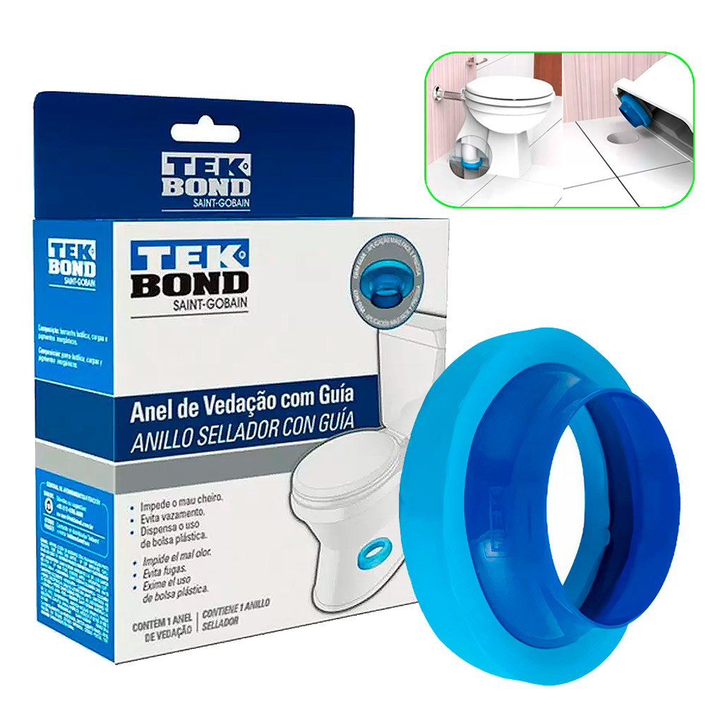 Anel de Vedação com Guia para Vasos Sanitários 21401000100 TEKBOND