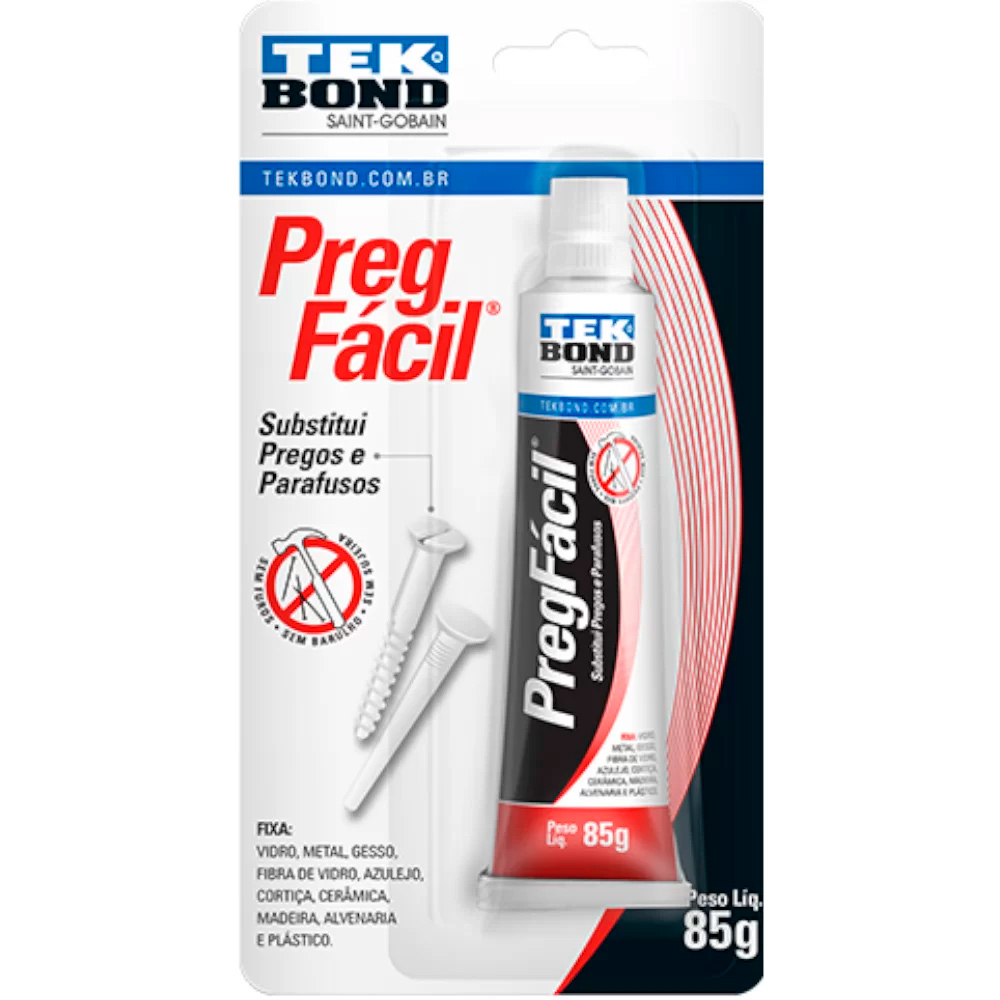 Cola Adesiva Prega Fácil Multiuso 85G 22201007400 TEKBOND
