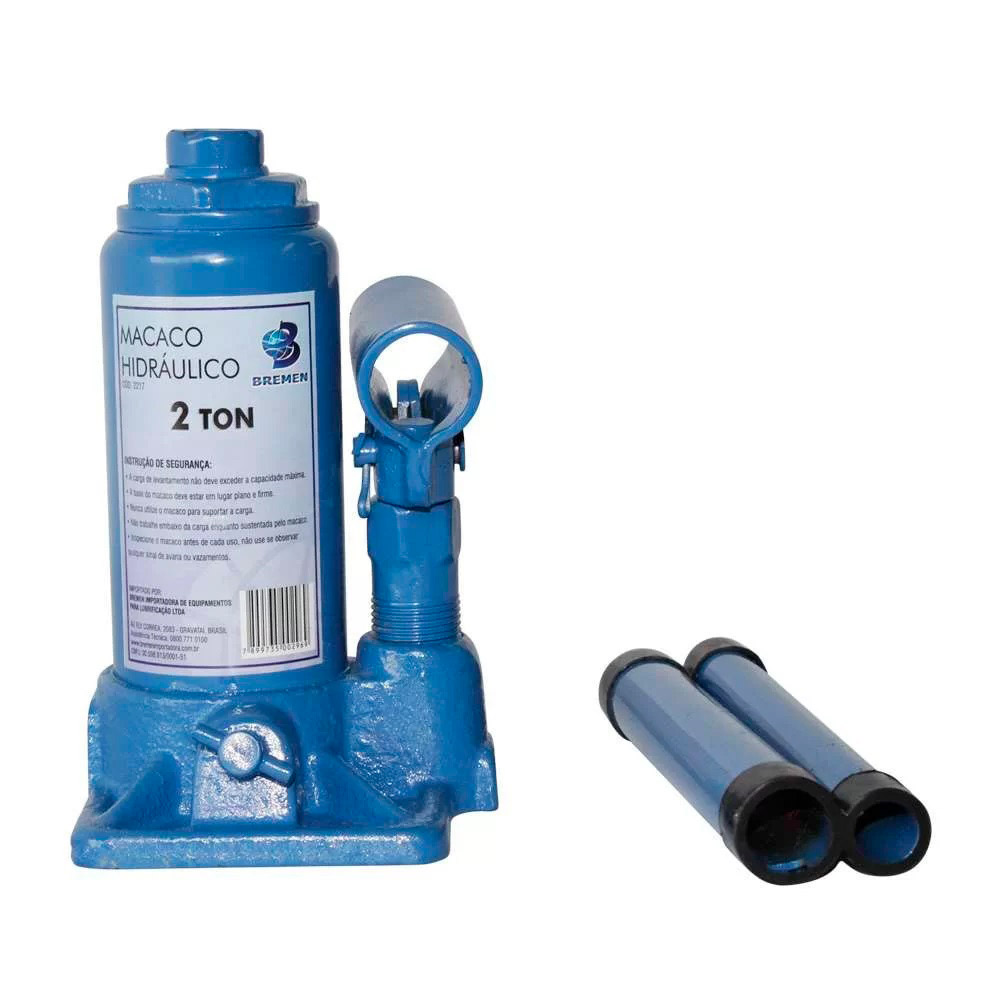 Macaco Hidráulico Tipo Garrafa  2 Toneladas 2217 BREMEN
