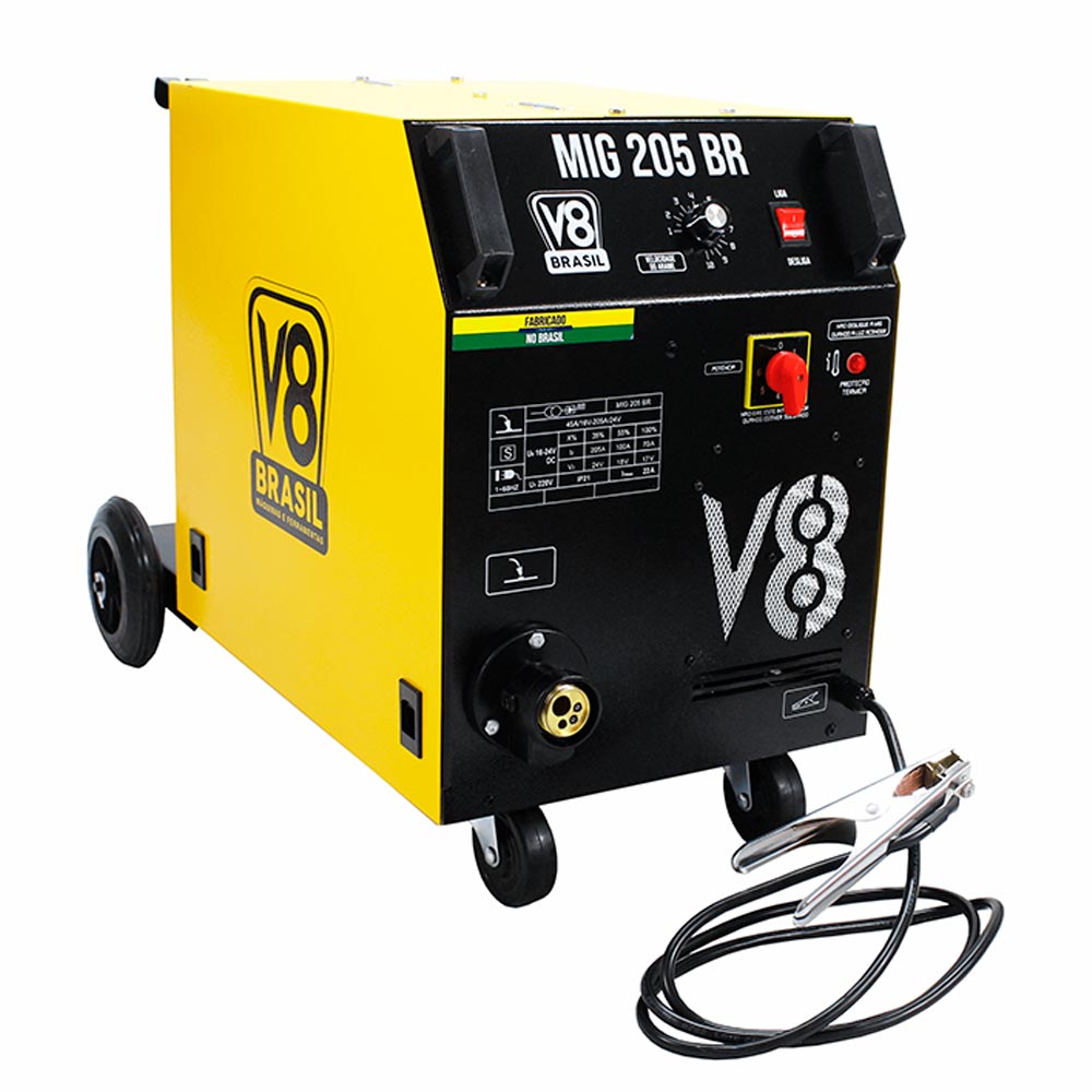 Máquina de Solda MIG 205BR Monofásica sem Tocha 220V 111722 V8