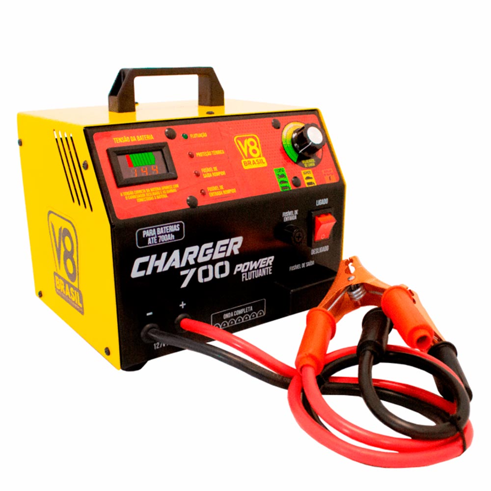 Carregador de Bateria 70 Amperes Charger 700 Power 127V 20178 V8