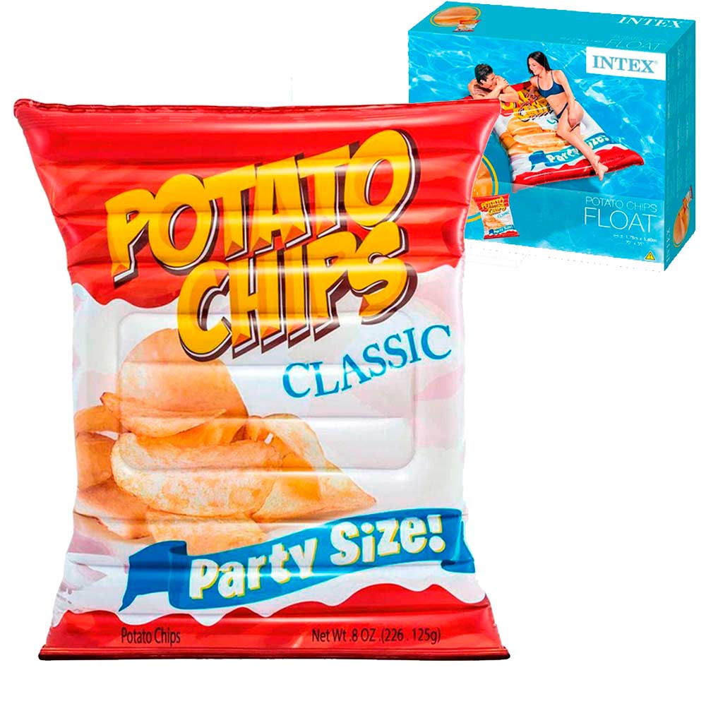 Boia Colchão Inflável para Piscina Batata Chips 58776 INTEX