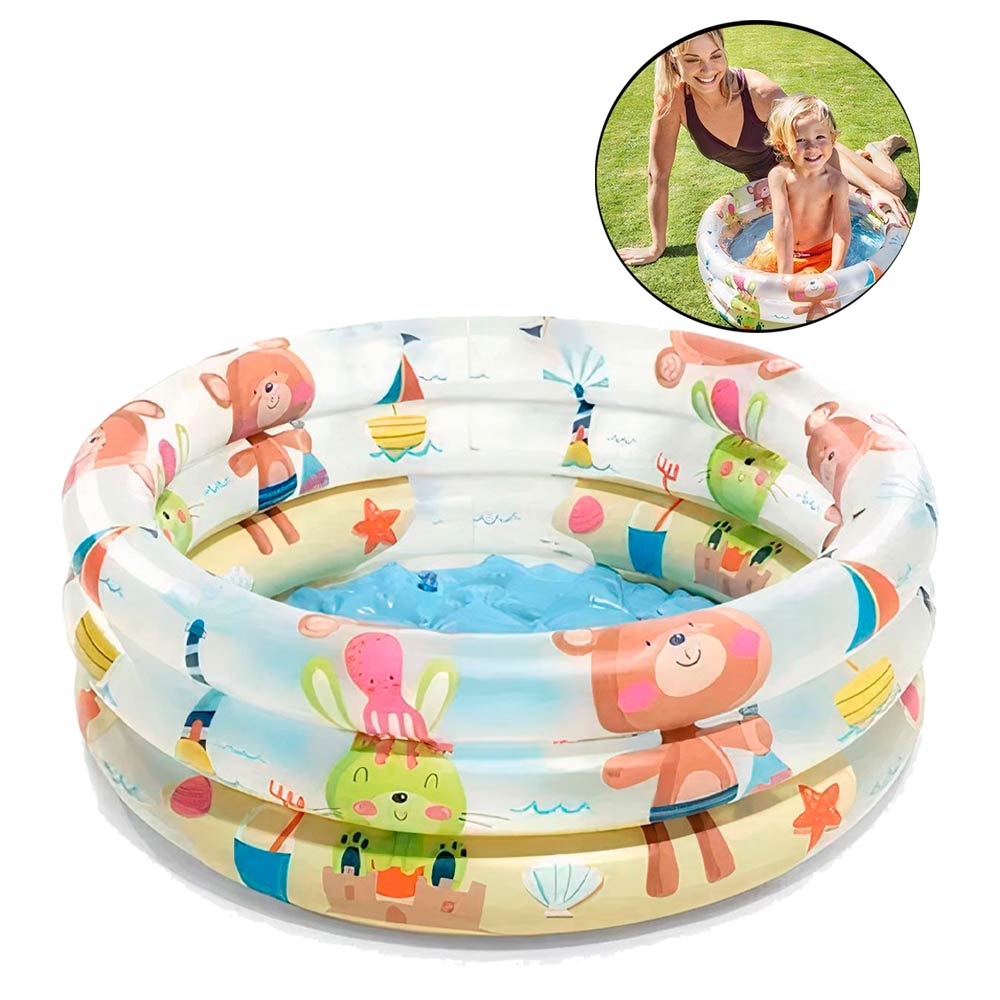 Piscina 28 Litros Inflável Infantil Amigos 5710699 INTEX