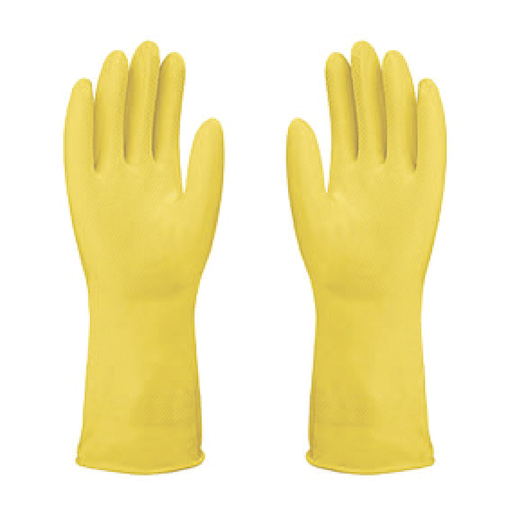 Luva de Borracha Forrada Amarela T9 LV-LAF-9 IMBAT