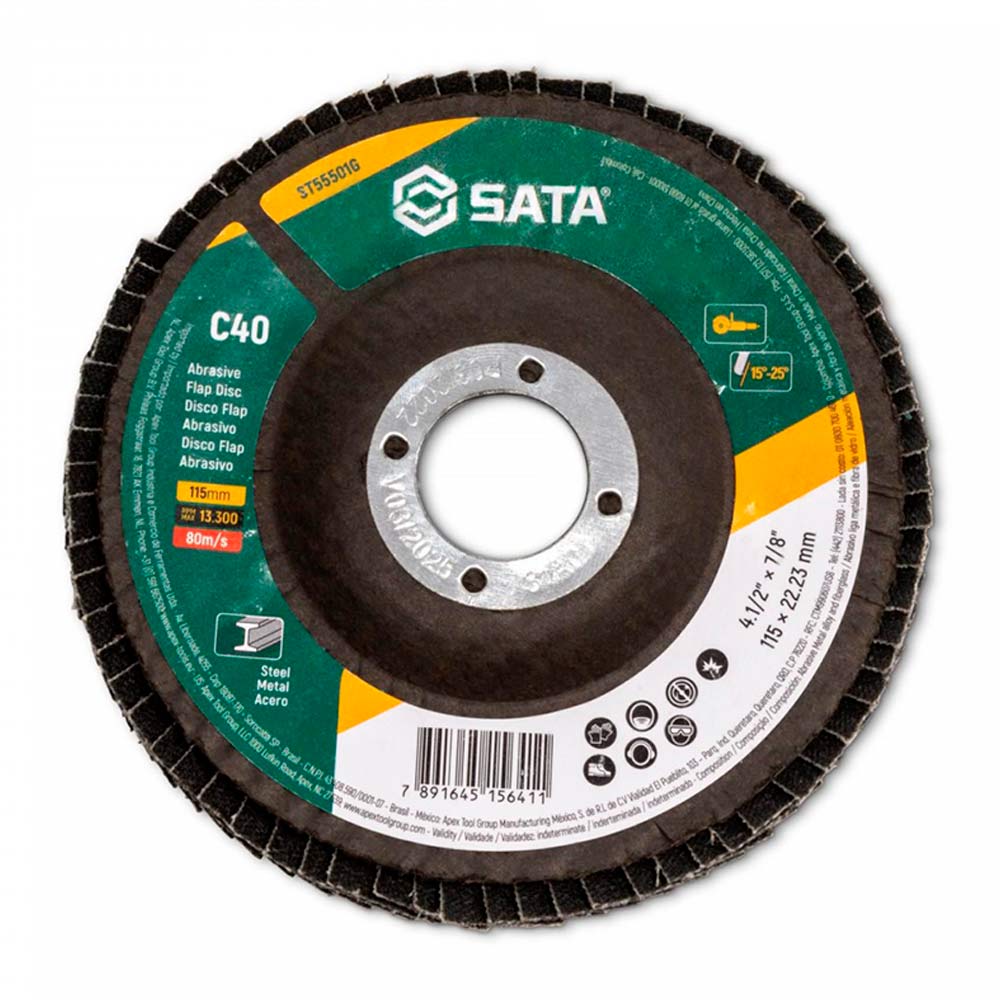 Disco de Lixa FLAP 4.1/2 Polegada Grão 40 ST55501G  SATA