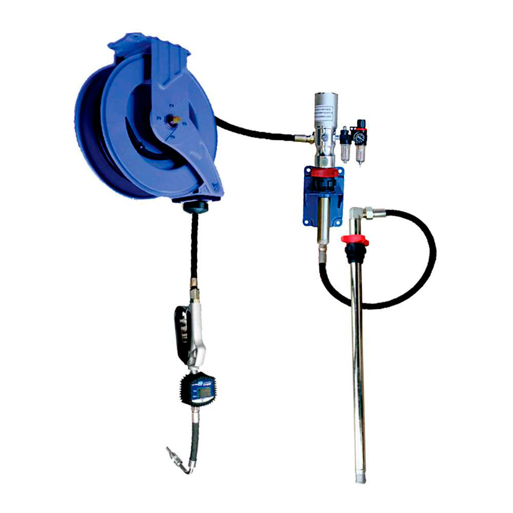 Kit Troca de Óleo Parede com Carretel e Medidor Digital 8405 BREMEN