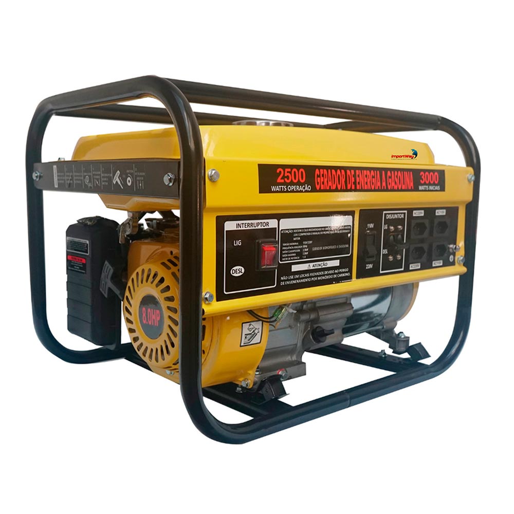 Gerador de Energia à Gasolina  3.0kva 4t 3000W Bivolt Iwgeg IMPORTWAY