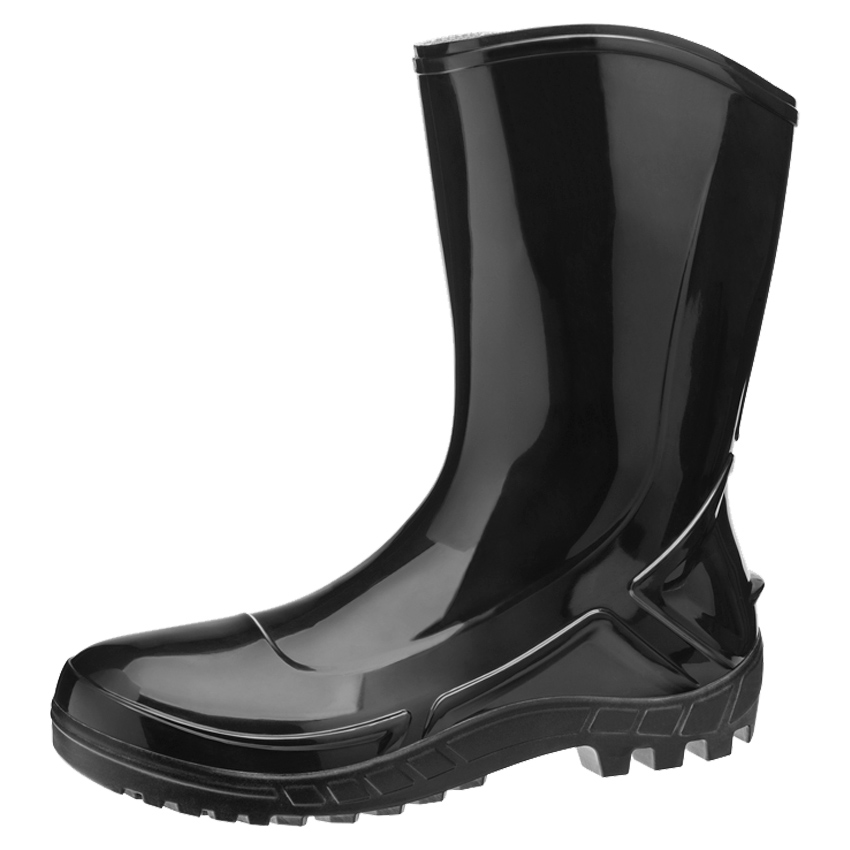Bota Pvc Galocha Cano Médio Preta 700453 MARLUVAS