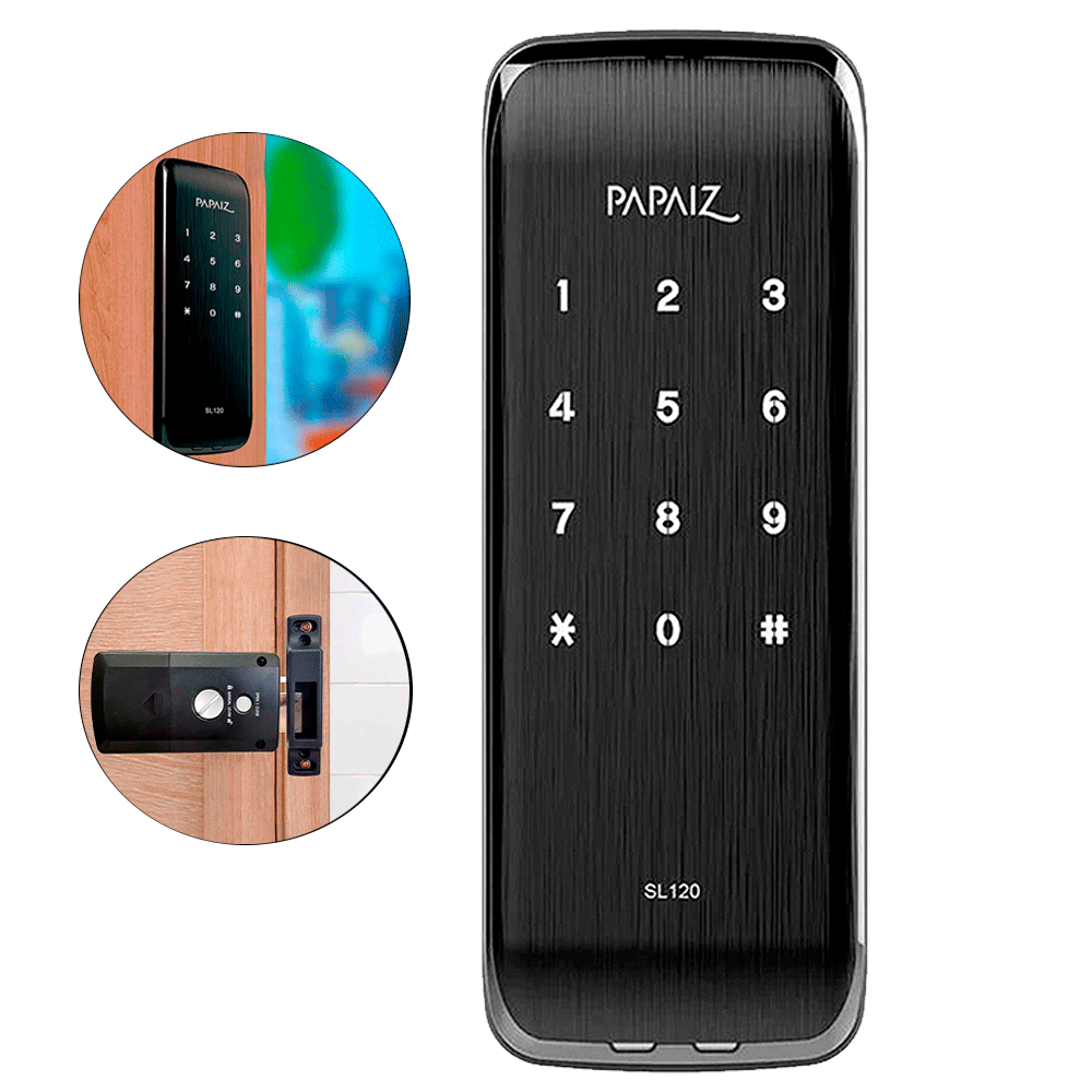 Fechadura Eletrônica Smart Lock Sl120 0560120PF PAPAIZ