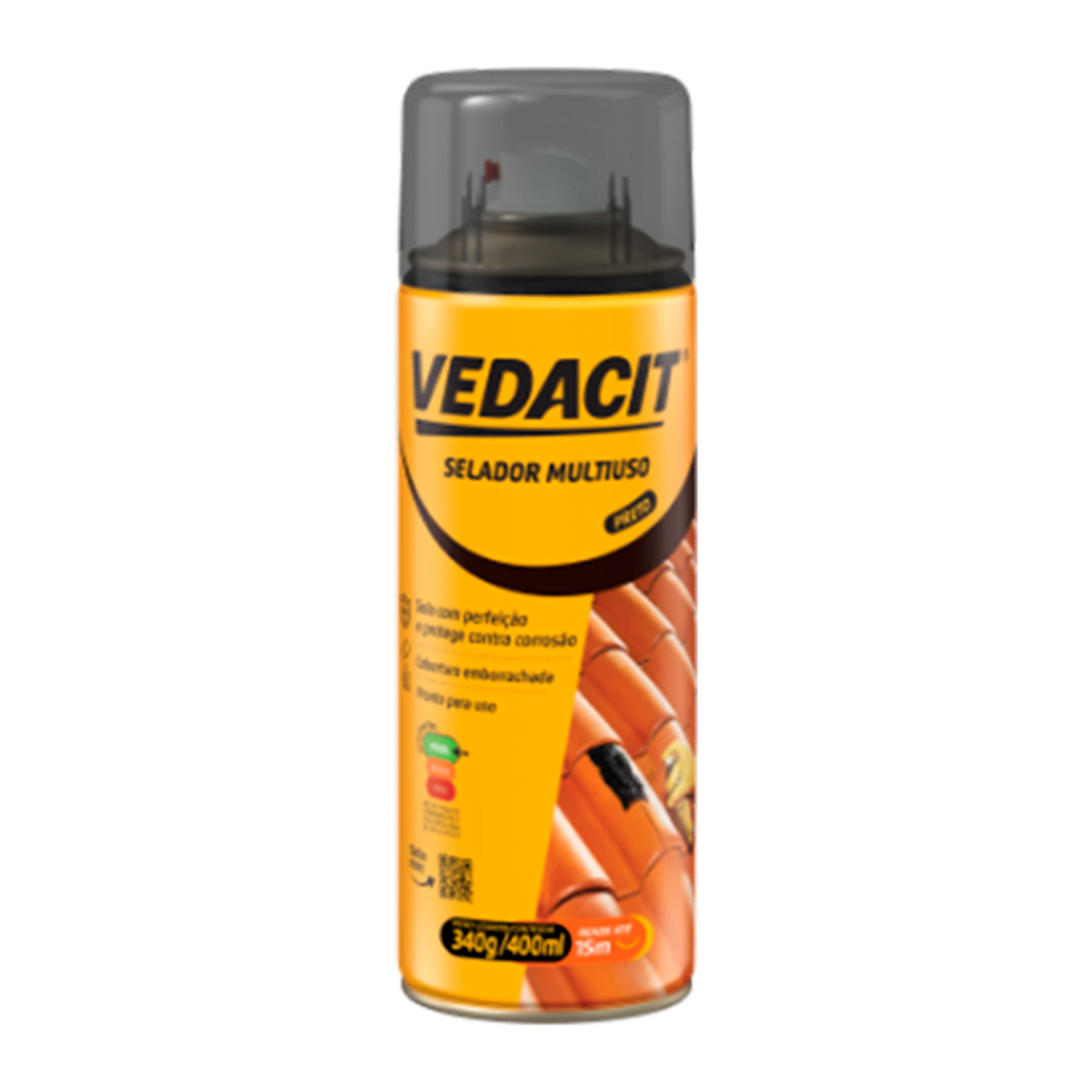 Selador Multiuso Vedajá Preto 400ml 121760 OTTO