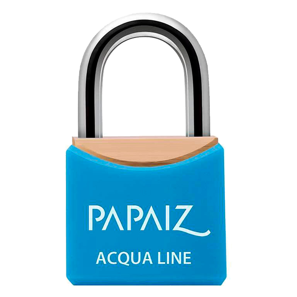 Cadeado com Chave Resistente a Umidade 40mm Azul 0103400SMAZ PAPAIZ