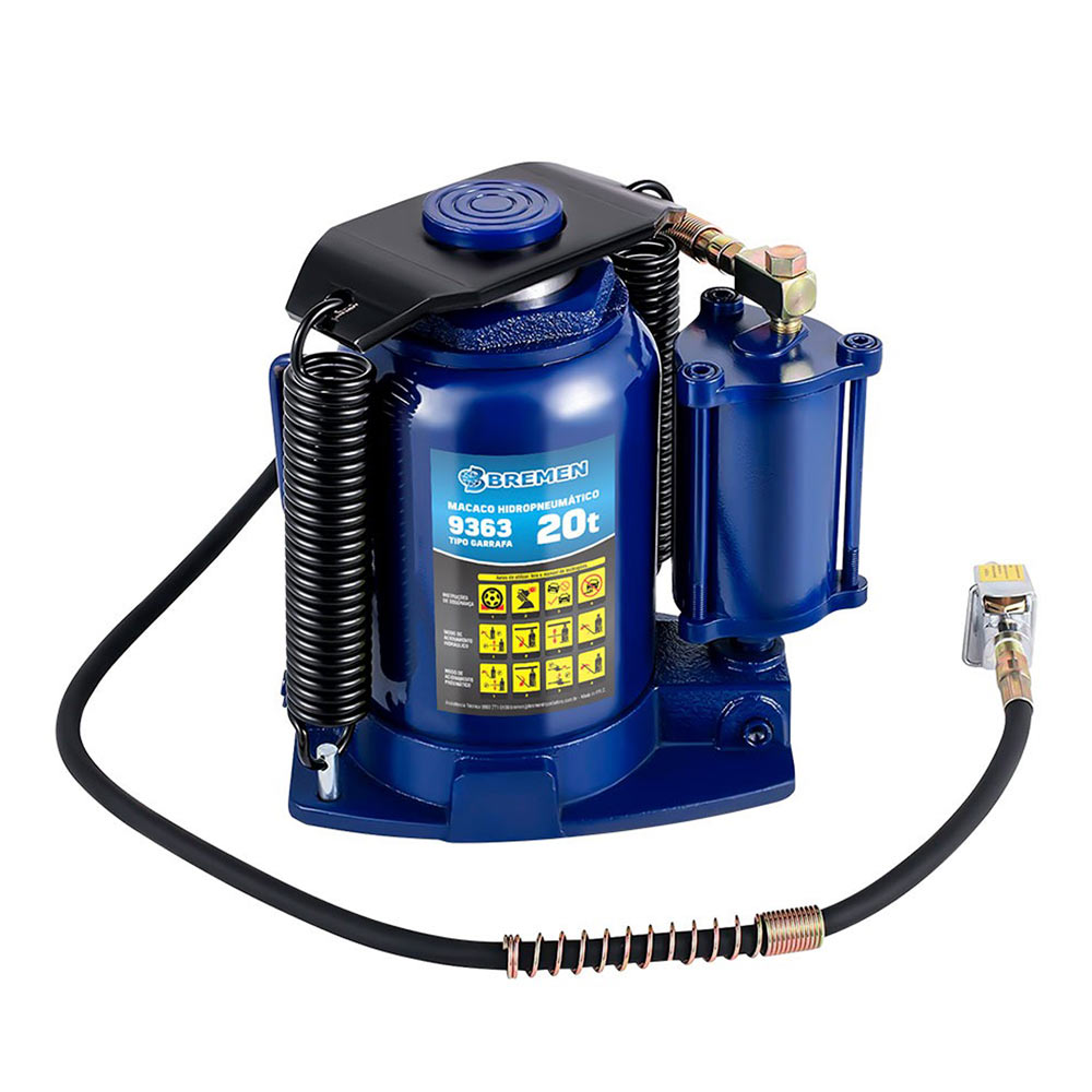 Macaco Hidráulico Tipo Garrafa 20.0 Ton Pneumático 9363 BREMEN