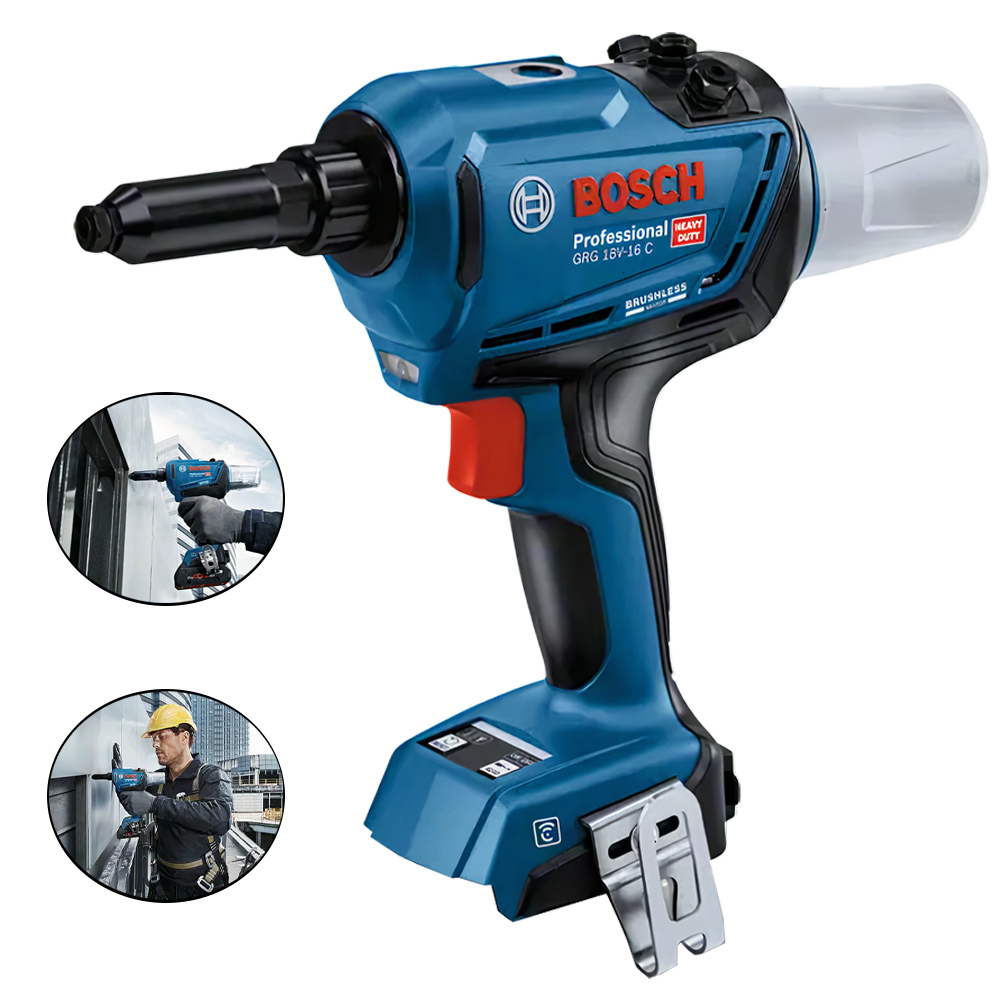 Rebitador à Bateria 18V BRUSHLESS GRG 18V-16C sem Bateria e Sem Carregador BOSCH