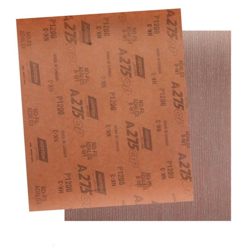 Folha de Lixa à Seco A-275 Grana G1200 NORTON