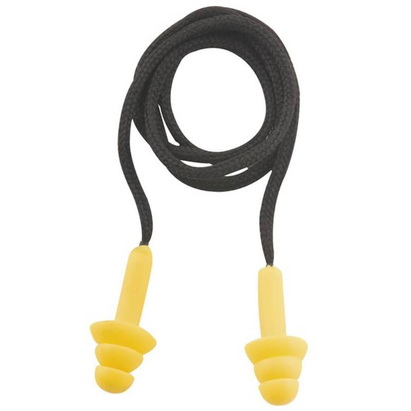 Protetor Plug Auricular Copolímero Reutilizável com Cordão VONDER