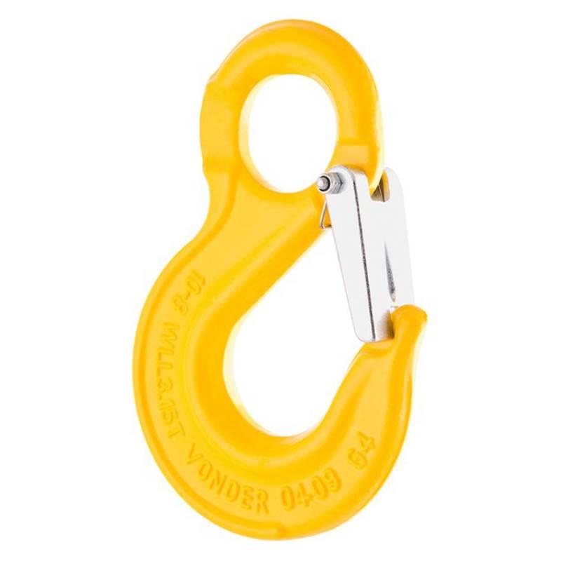 Gancho de Aço com Olhal 8.0 TON com Trava Grau 8 Industrial VONDER