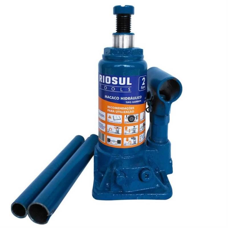 Macaco Hidráulico 2 TON Tipo Garrafa R070001 RIOSUL TOOLS