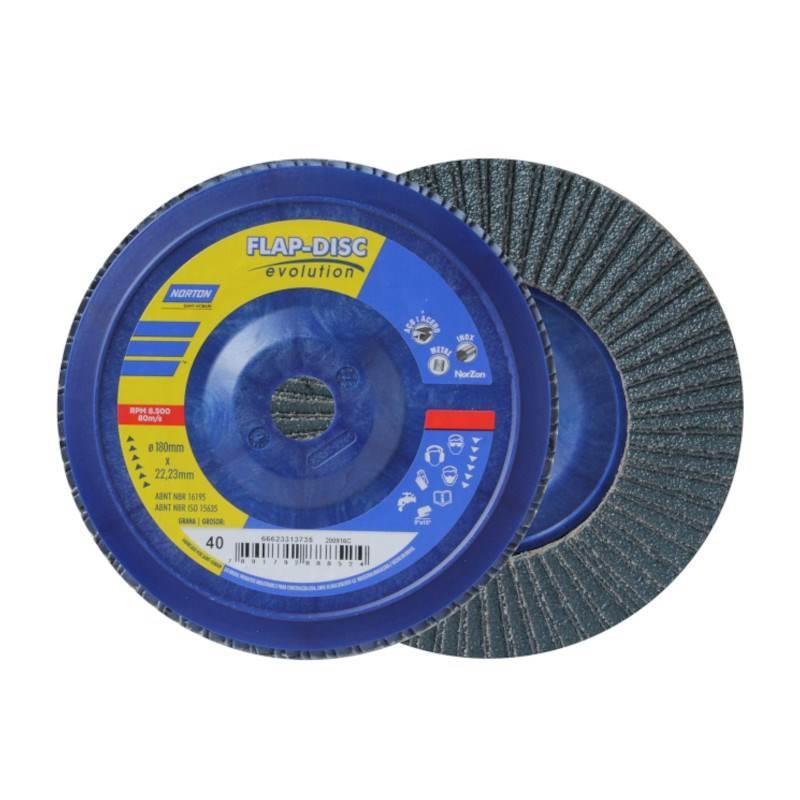 Disco de Lixa Flap 7 POL Grão 40 NORTON