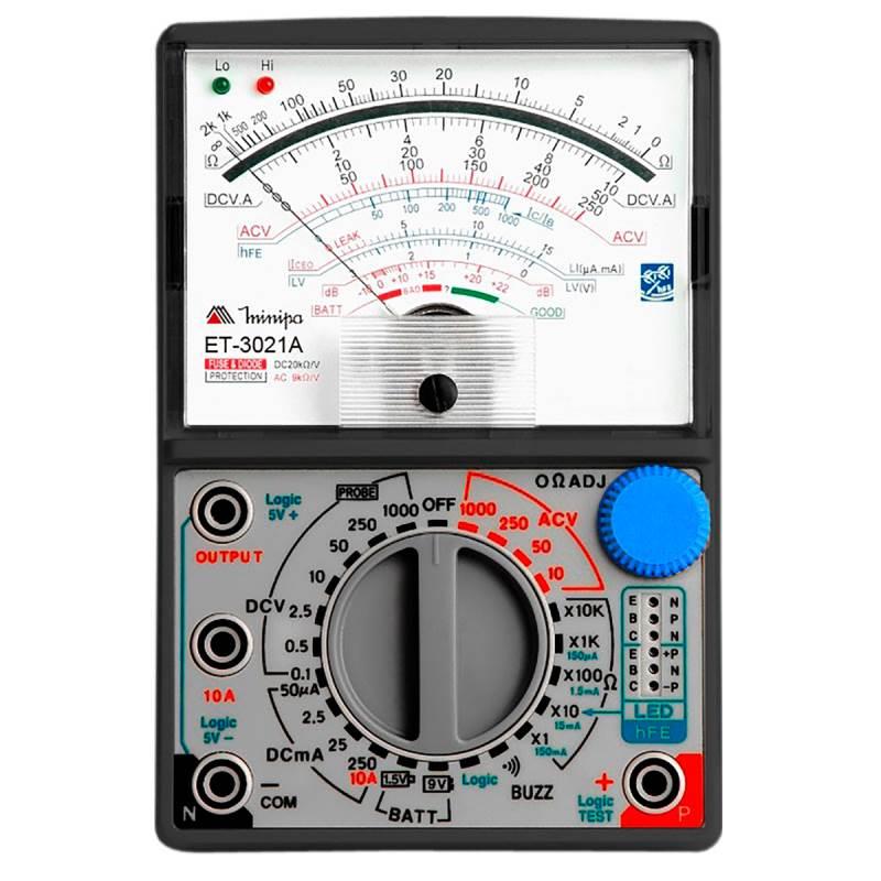 Multímetro Analógico 1000V ET-3021A MINIPA