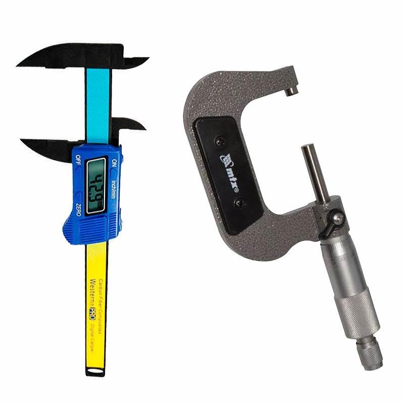 Kit Paquímetro Digital 6 Pol DC-6 WESTERN + Micrômetro Externo Analógico de 50 a 75MM MTX