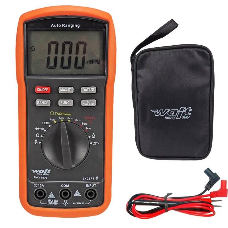 Multímetro Digital Automotivo AC/DC 10A 600V 6577 WAFT