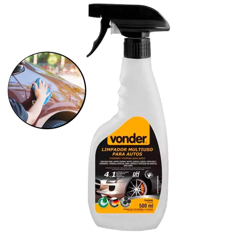 Limpador Multiuso Para Autos Tipo Pulverizador 500ML 4 Em 1 Biodegradável VONDER
