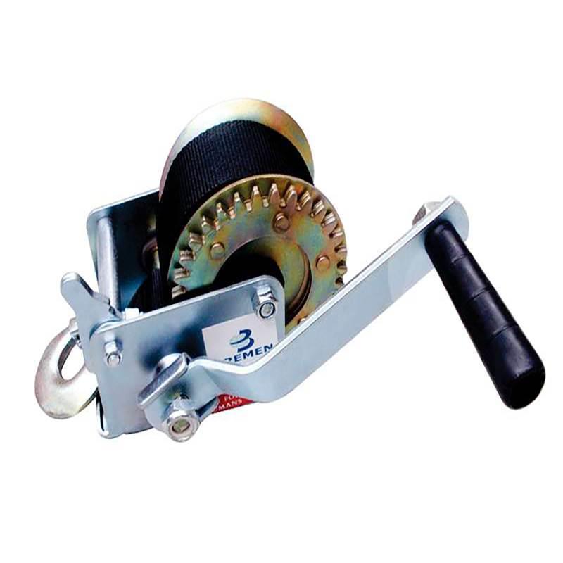 Guincho Manual Carretilha até 635 KG c/ Cinta de Nylon 8 Metros 5917 BREMEN