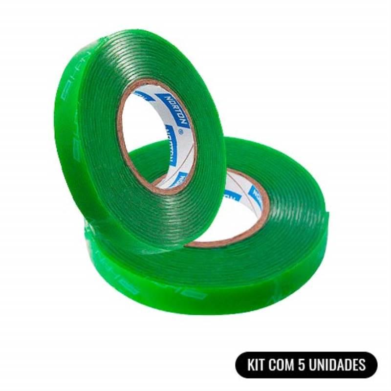 Fita Dupla Face 12MM x 3M HPN Kit Com 5 Unidades 66261138419 NORTON