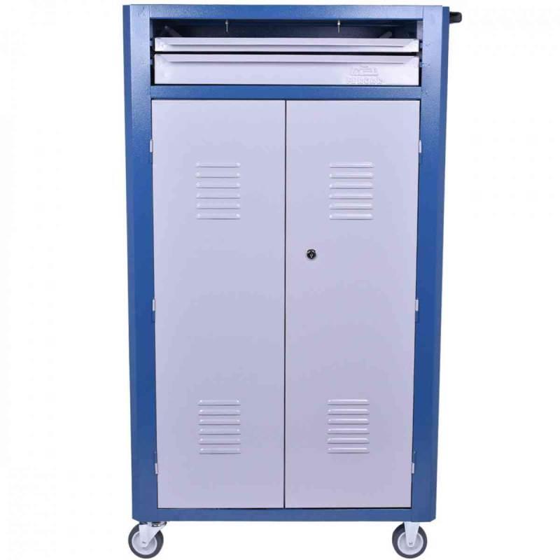Rack para Computador Fechado com 2 Gavetas R-4 Azul FERCAR