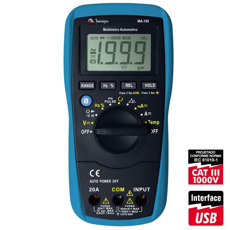 Multímetro Automático MA-150 MINIPA