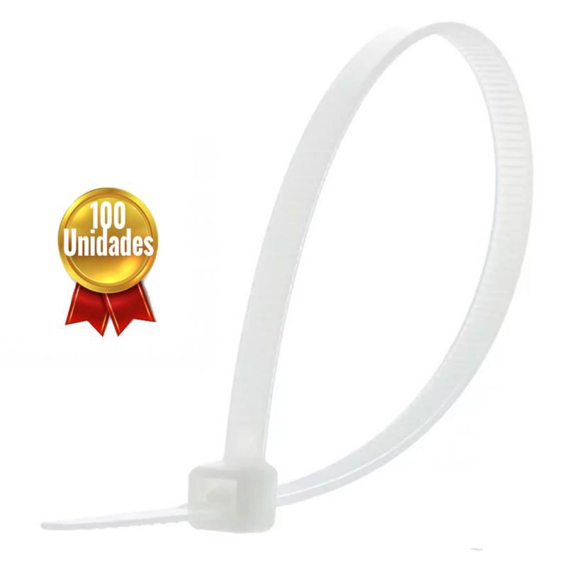 Abraçadeira de Nylon Branca 200 MM x 2.5 MM 100 Unidades AFF3170004 FERRARI