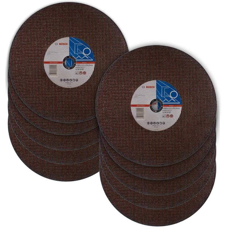 Disco de Corte 14 POL 2 Telas Furo de 1 POL com 10 Unidades BOSCH