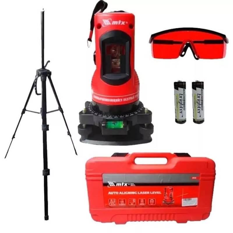 Nível à Laser 10 Metros 150 MM com Tripé Autonivelameto e Maleta MTX