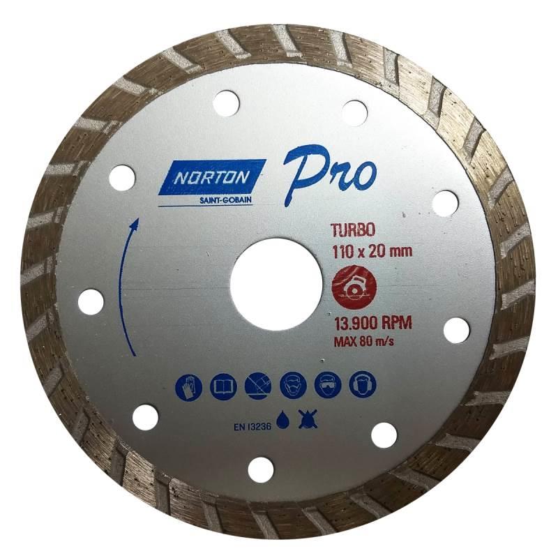 Disco Diamantado 4.3/8 POL Turbo PRO NORTON