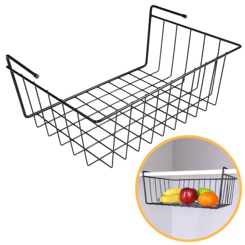 Cesto Organizador Suspenso Viena para Prateleiras Médio Preto 991007 BEL