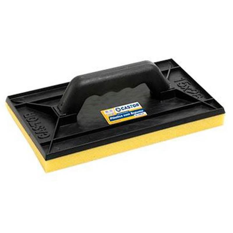 Desempenadeira de Plástico com Espuma 16x26 CM 025 CASTOR