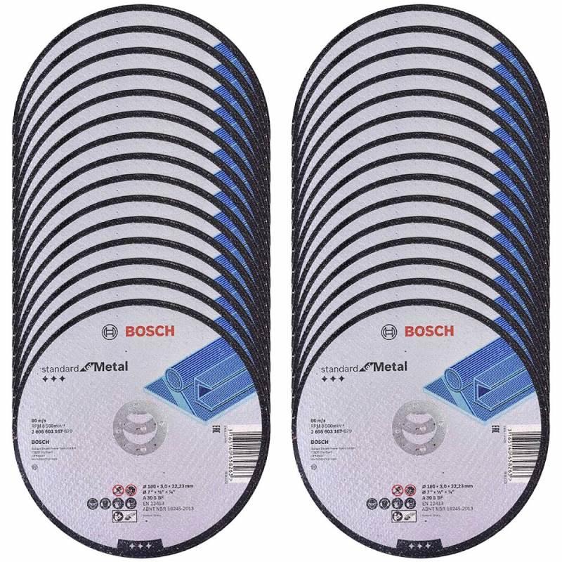 Disco de Corte 7 Pol 2 Telas Furo 7/8 Pol Standard Kit 30 Peças BOSCH