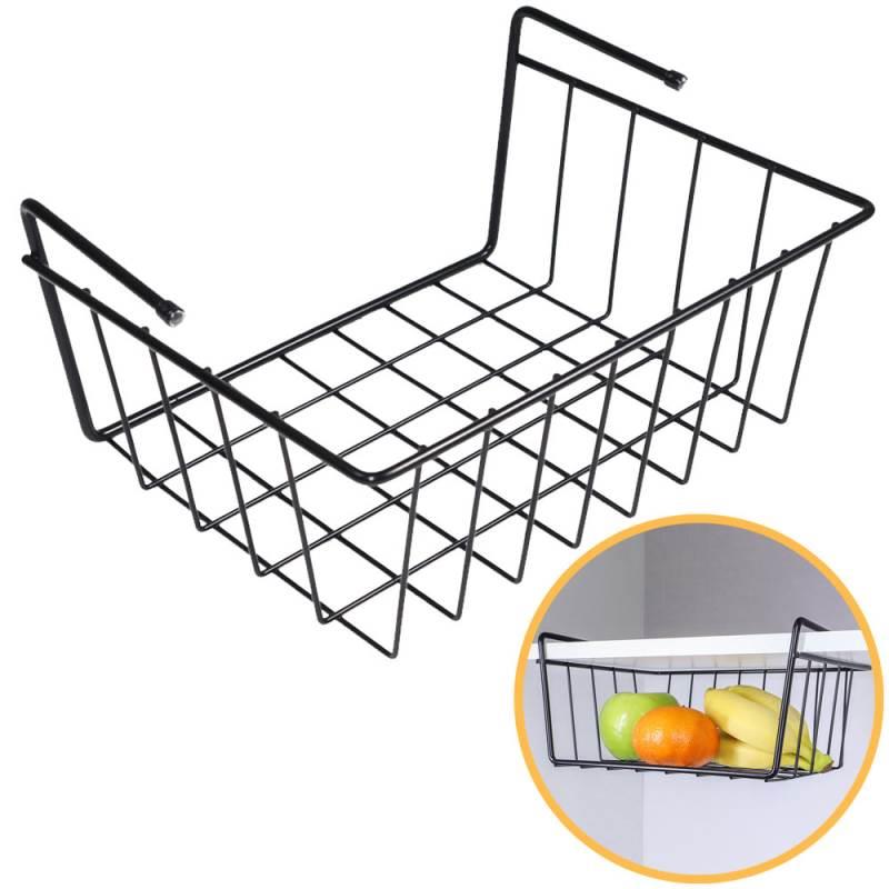 Cesto Organizador Suspenso Viena para Prateleiras Pequeno Preto 990907 BEL