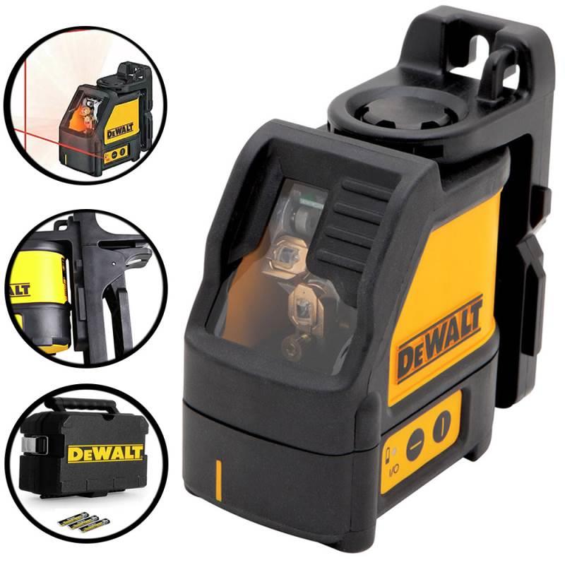 Nível à Laser de Linhas com Nível 3 Pilhas AA e Maleta DW088K DEWALT