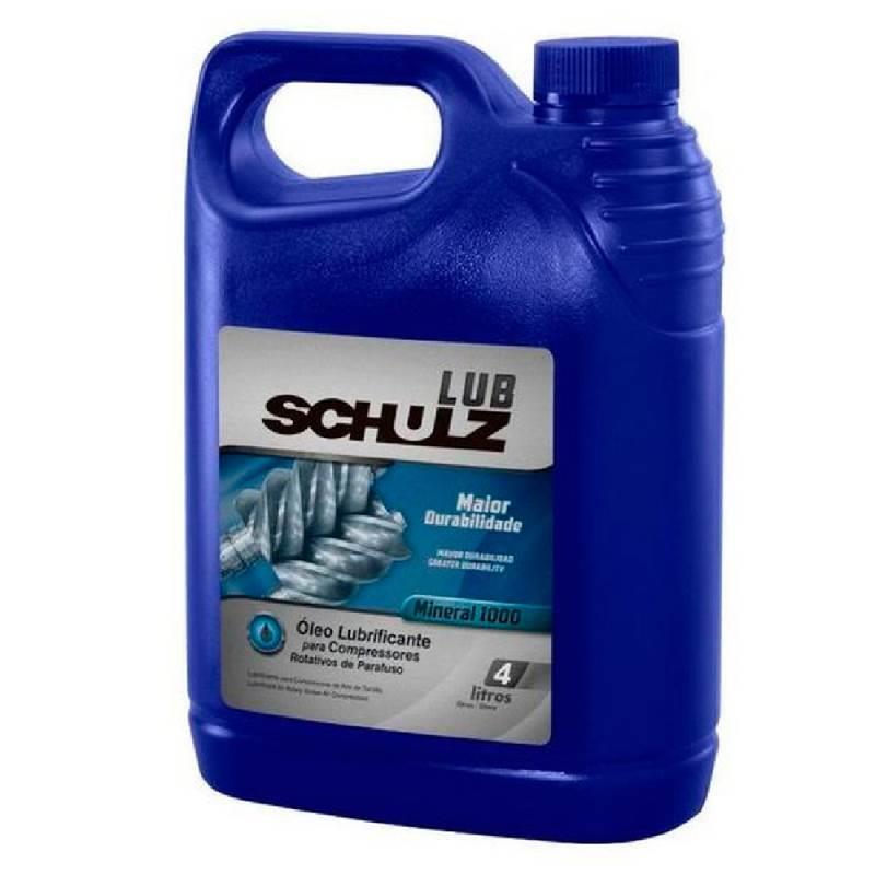 Óleo Mineral Lubrificante ISO 46 p/ Compressores de Parafuso Galão 4L 101.0264-0 SCHULZ