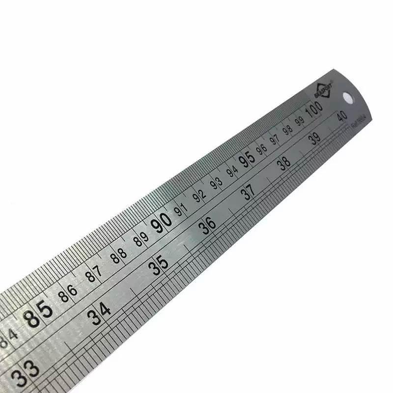 Régua Escala de Aço Inoxidável 100 CM 1000 MM BRASFORT