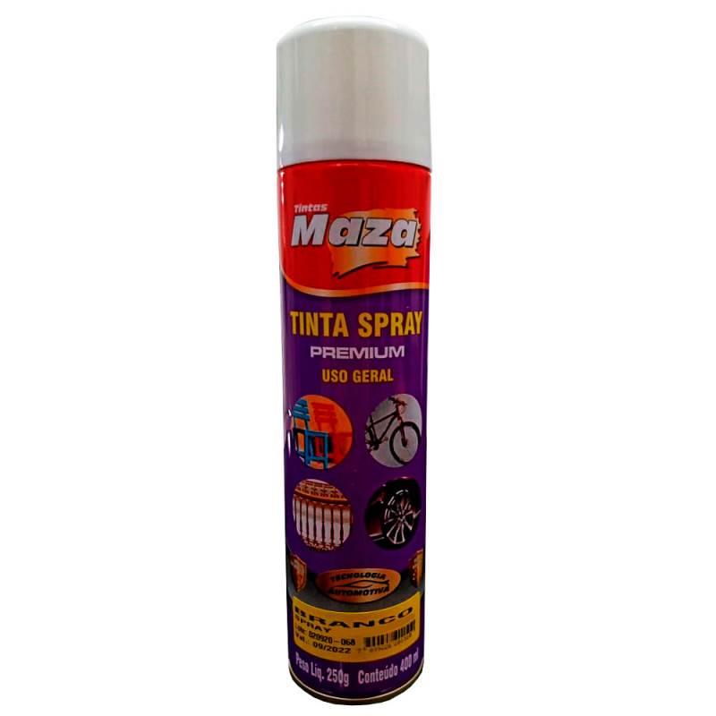 Tinta Spray Branco Fosco 400 ML 250 GR 23850 MAZA
