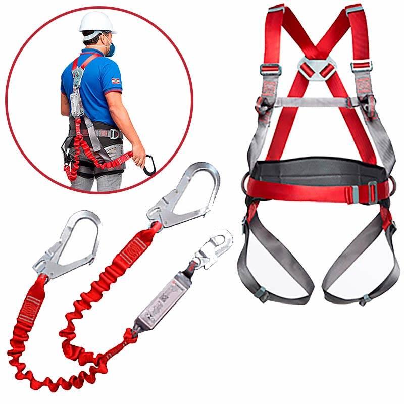 Cinto de Segurança Paraquedista 4 Pontos CP 1201 com Talabarte em Y CP 2102 CAMPER