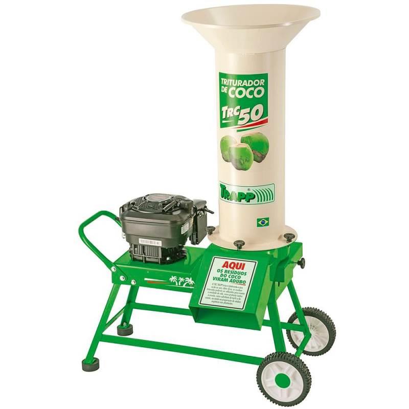 Triturador de Coco à Gasolina TRC-50G Com Motor 6.5HP 2933032 TRAPP